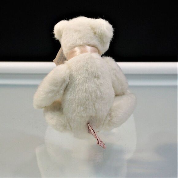 White Teddy Bear Vintage Lexin Nice Stuff Fully Jointed 10 in Plush Stuffed Toy - Picture 2 of 8